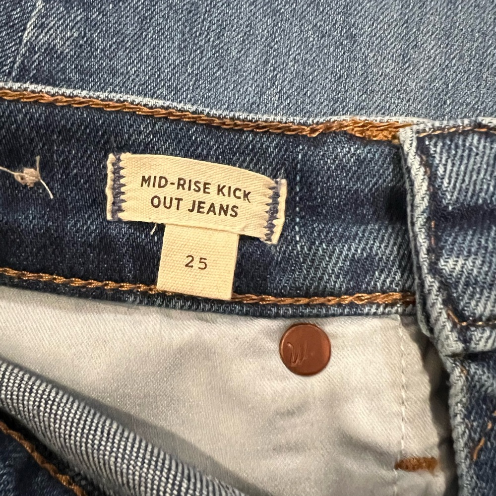 Madewell Mid-Rise Kick Out Jeans - Blue